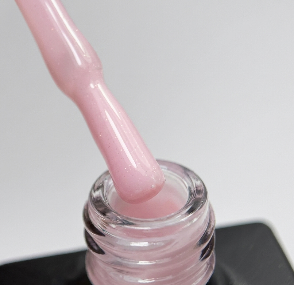 Rubber Base Glitter Nude 12 - 10 ml