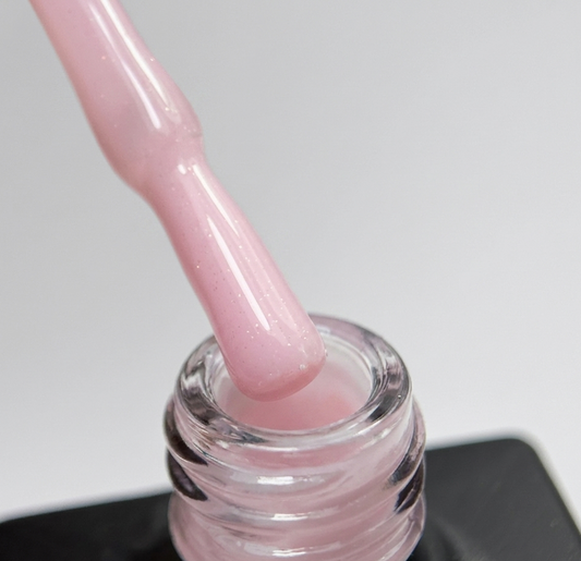 Rubber Base Glitter Nude 12 - 10 ml
